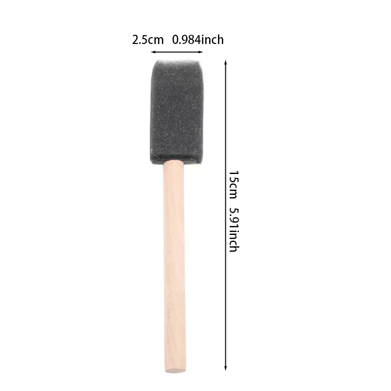 Foam Brush,25 Pieces 1-Inch Foam Brush Set Sponge Paint Brushes
