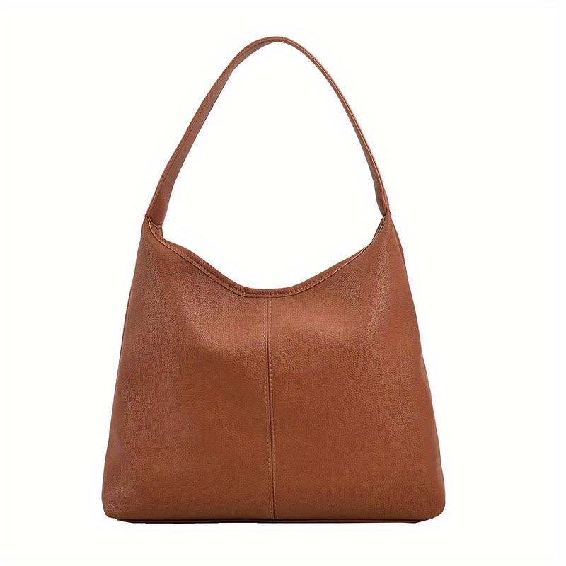 1pc Brown Fashionable Armpit Bag Suitable For Ladies' Daily Dates And  Outings