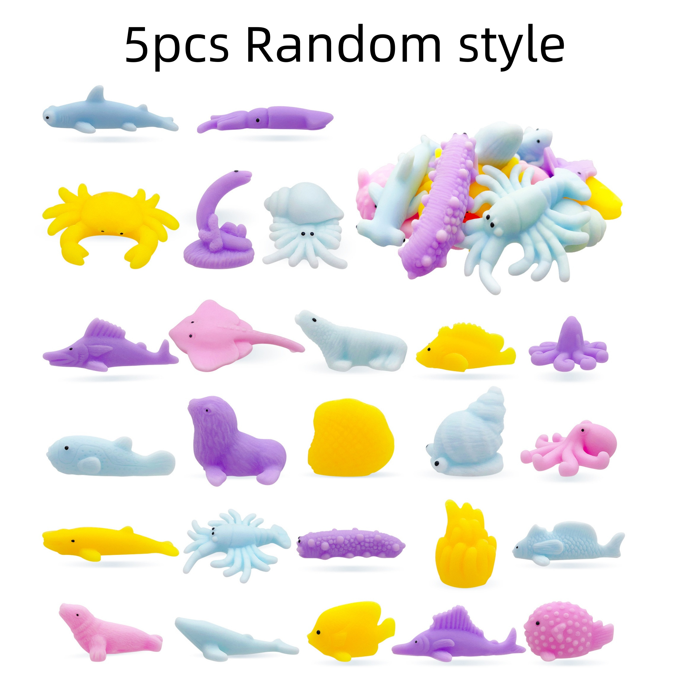  Sea Animals Mini Toys for Kids - 25pcs Bulk Sea Creatures -  Easter Egg Fillers - Mini Toys for Boys and Girls - Toys for Goody Bags,  Party Favors, Classroom Prizes 