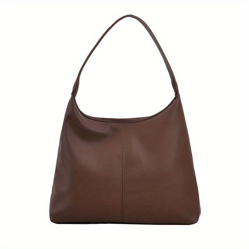 1pc Brown Fashionable Armpit Bag Suitable For Ladies' Daily Dates And  Outings