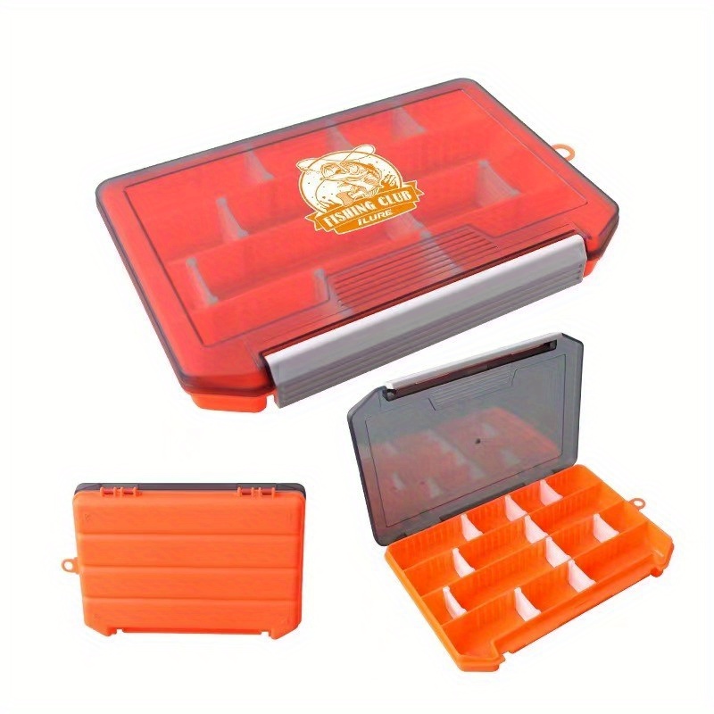 Organize Your Fishing Tackle with LEOFISHING Double-Sided Tackle Box -  10/14 Compartments, Clear Visible Lure Box Organizer!