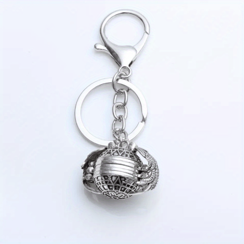 Round Picture Key Chain Holder Golden Snitch 4 Folding Photo Temu