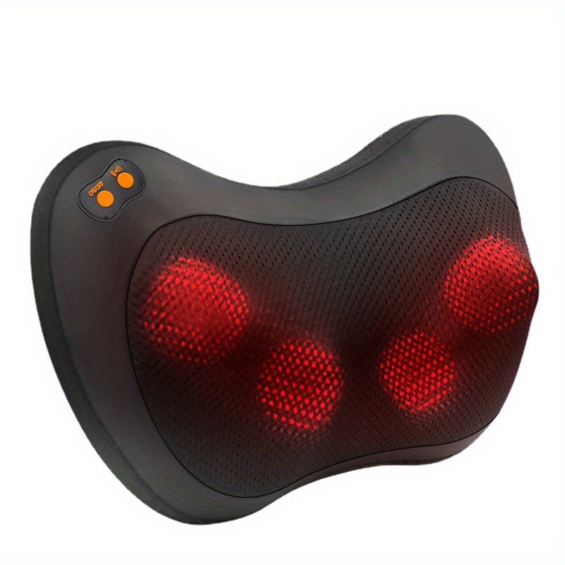 Naipo Shiatsu Back and Neck Massager Massage Pillow with Heat 4 Nodes Deep  Tissue Kneading Massage for Shoulders, Lower Back, Legs, Foot, Use at Home  Office Car, Gift 