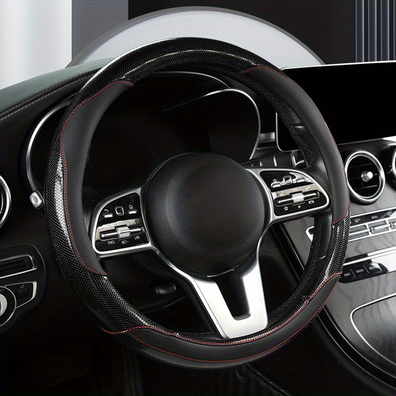 Auto-Lenkrad-Abdeckungsschutz, Auto-Innenraum-Zubehör color Schwarz