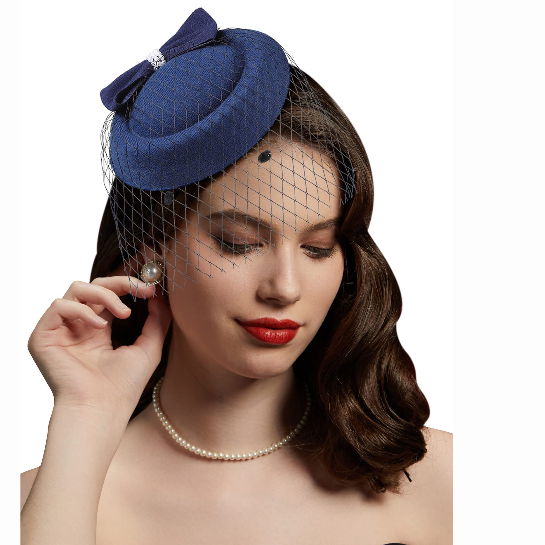 Vintage Pillbox Hat Hair Clip Fascinator Hats For Women - Temu