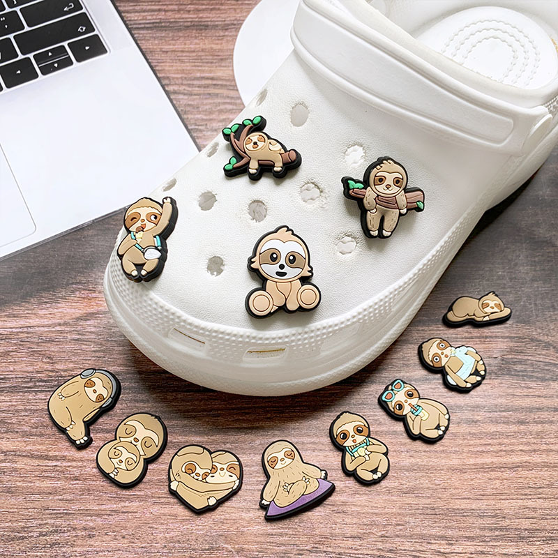 Sloth Series Kawaii Cartoon Shoes Charms For - Temu