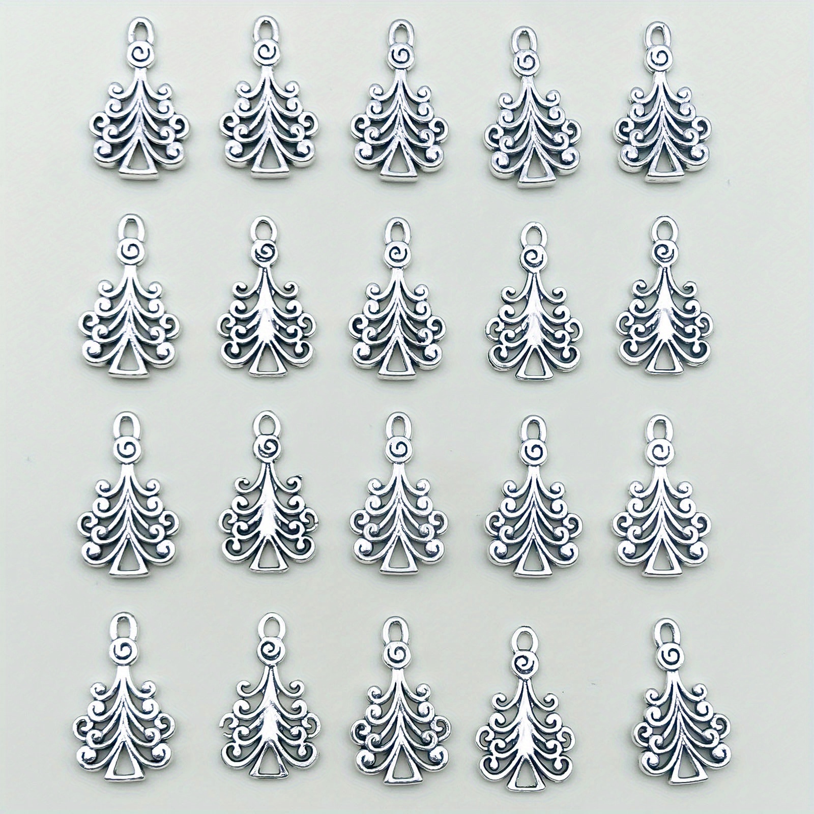 12 Styles Enamel Christmas Charms Christmas Tree Charms Bulk - Temu