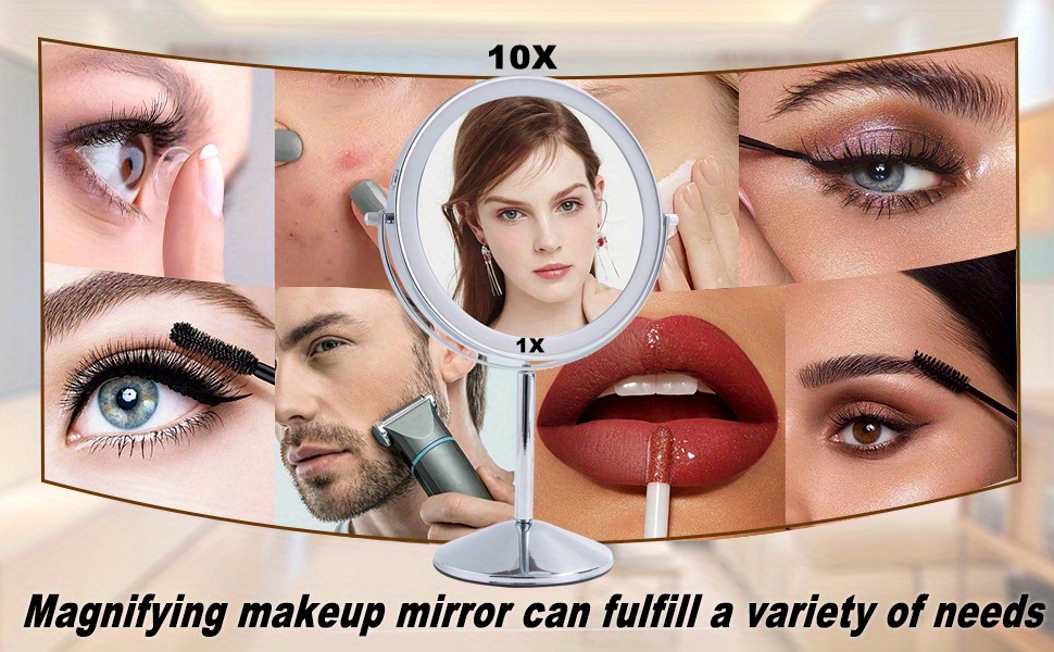 1 Pieza Espejo Maquillaje Clip Aumento 5 Veces Espejo - Temu