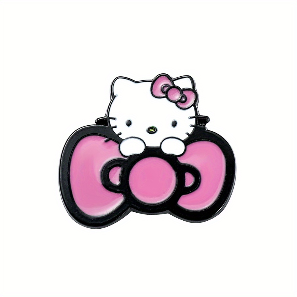  Cartoon Kitty Brooch Pink Kitty Enamel 10pcs Lapel Pin for  Children Women Clothing Backpack Decoration Gift: Clothing, Shoes & Jewelry