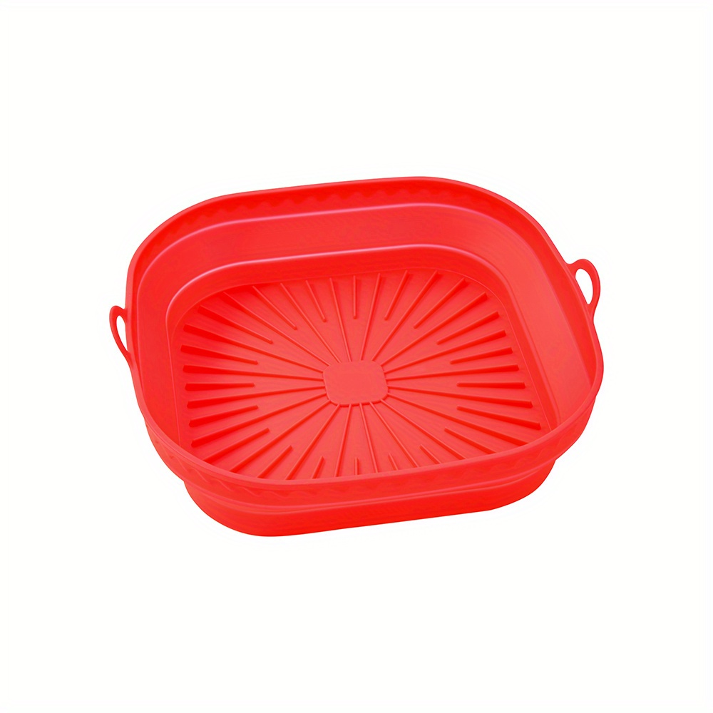 1pc Silicone Pot Rectangle Oven Air Fryer Baking Tray Mold Basket