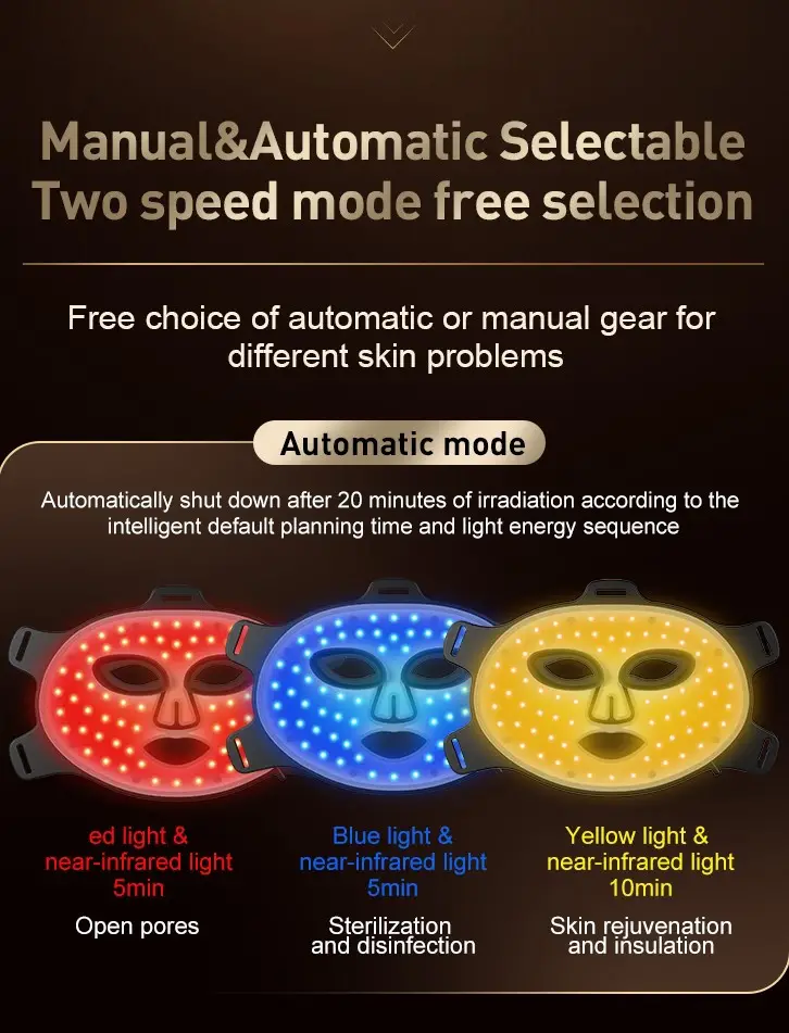 new 4 color silicone milk light led color light mask beauty photon rejuvenation spectrometer acne whitening beauty details 8