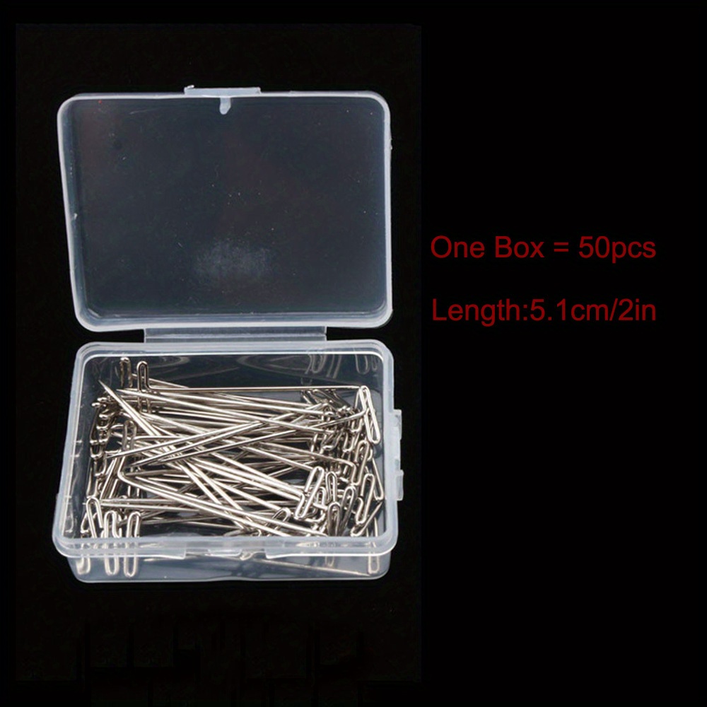 50Pcs T Pins Stainless Steel T-Pins 1 Inch Straight T-Pins, Silver
