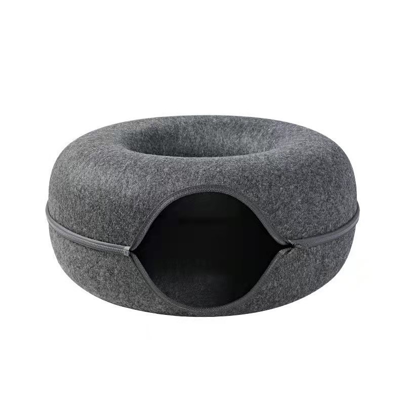 Felt Tunnel Cat Nest Kitten Donut Tunnel - Temu