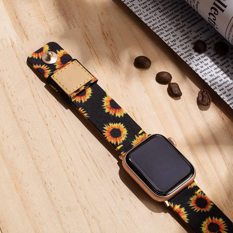 Suitable For Watch With Retro Faux Leather Canvas Korean-style Strap - Temu