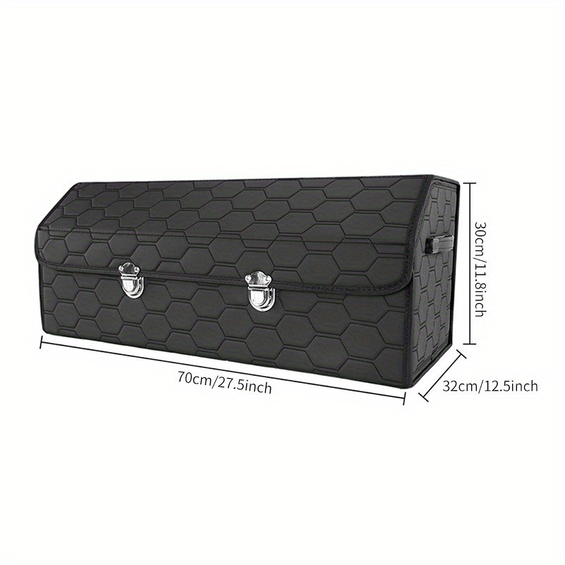 Felt Trunk Storage Bag Portable Tools Organizer Foldable Driving Bag  Storage Pouch For Car Van (black)