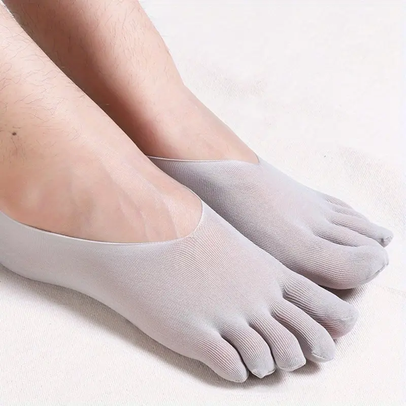 Men's Five finger Socks Nylon Thin Breathable Comfy No Show - Temu