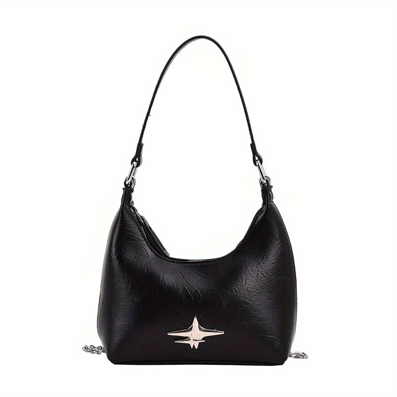 Mini Star Decor Crescent Bag, Trendy Niche Shoulder Bag, Women's Stylish Y2k  Handbag & Purse - Temu