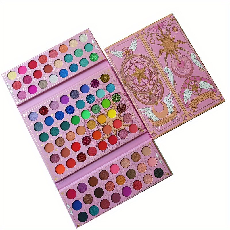 96 Colors Retro Eyeshadow Palette Super Shiny Pearly Matte - Temu