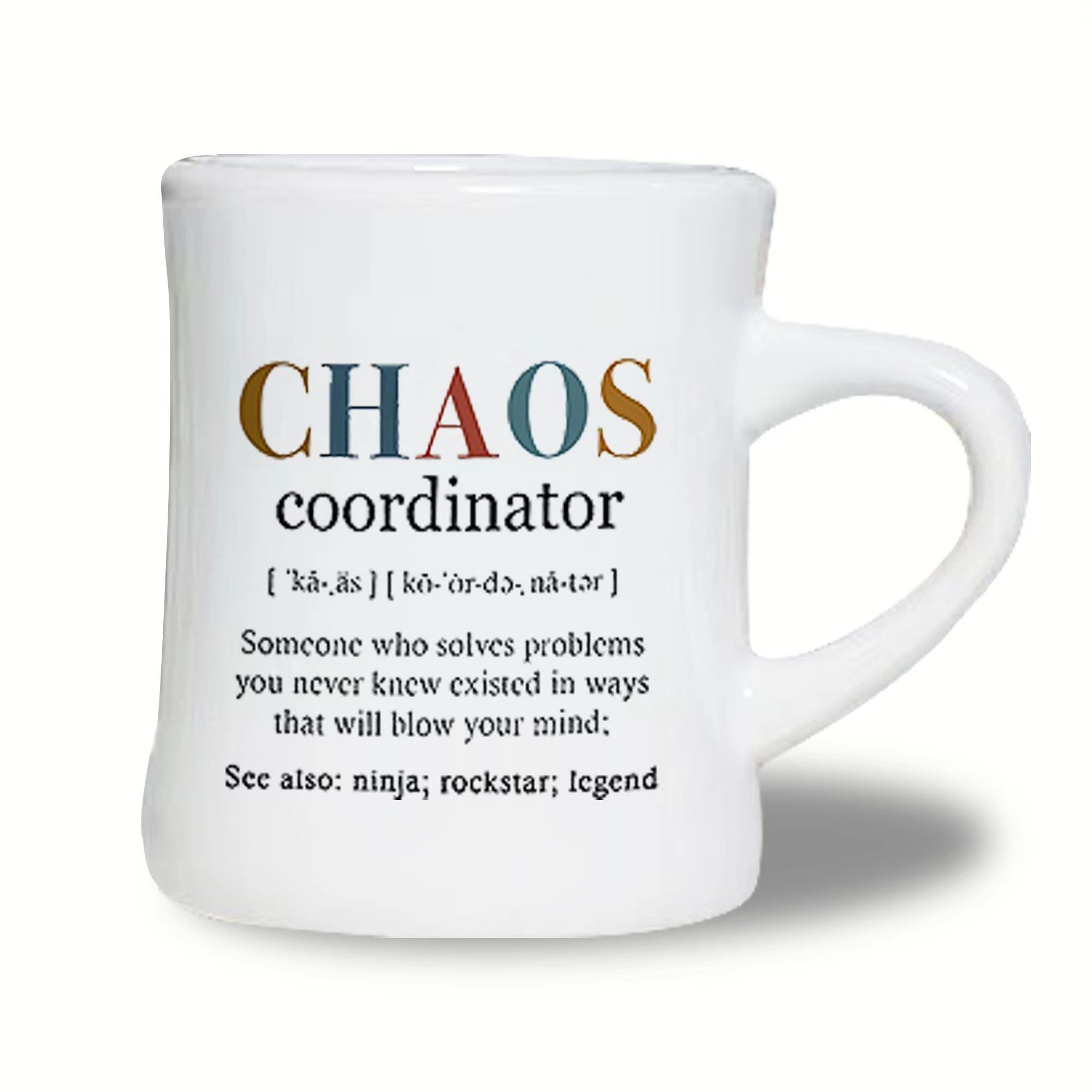 Ceramic Cup Coworker Gifts For Women Chaos Coordinator Gifts - Temu