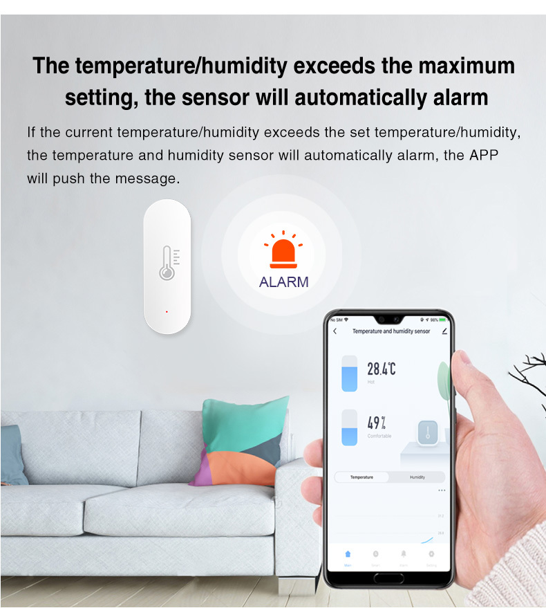 Capteur de température et humidité avec WiFi Tuya Smart Life