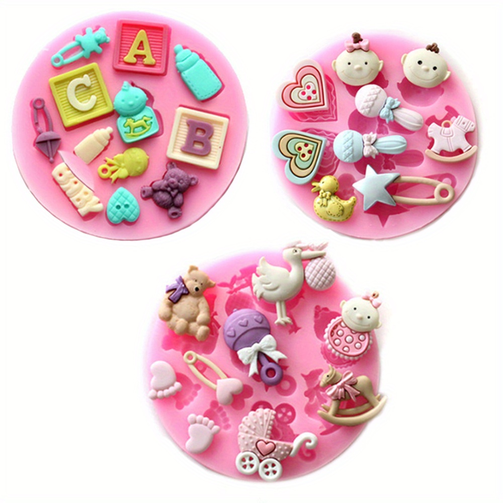 Chocolate Mold 3d Silicone Mold Cute Toy Doll Shape Candy - Temu