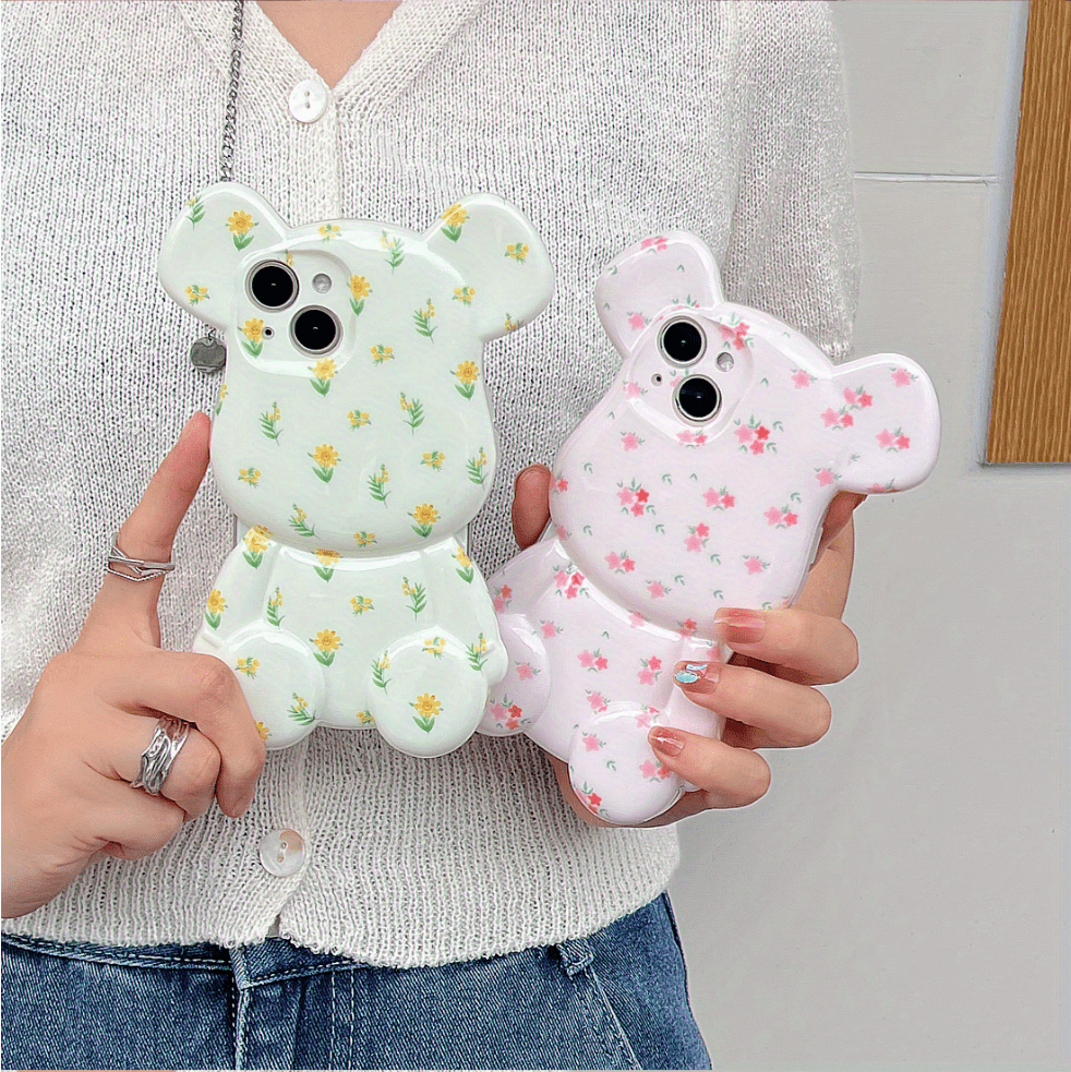 Shockproof Flower Print Phone Case For IPhone 13 14 15 16 Pro/Pro Max/Plus | Clear TPU Floral Design Cover