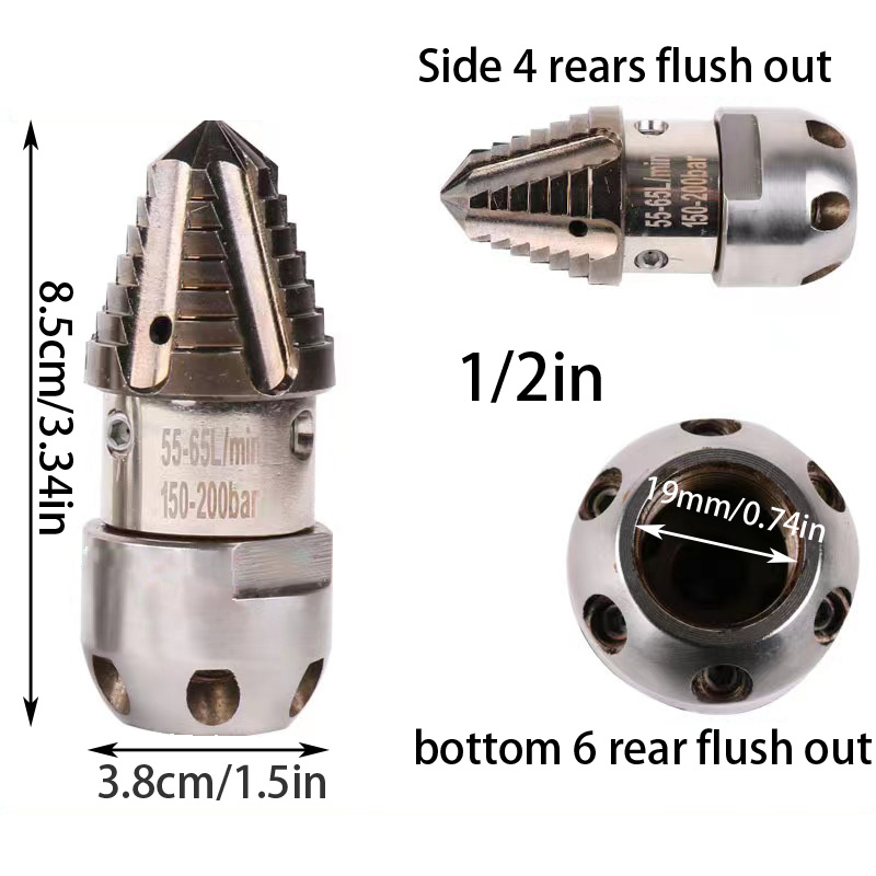 1pc Buse De Nettoyage De Canalisation Haute Pression Pour Tuyau De