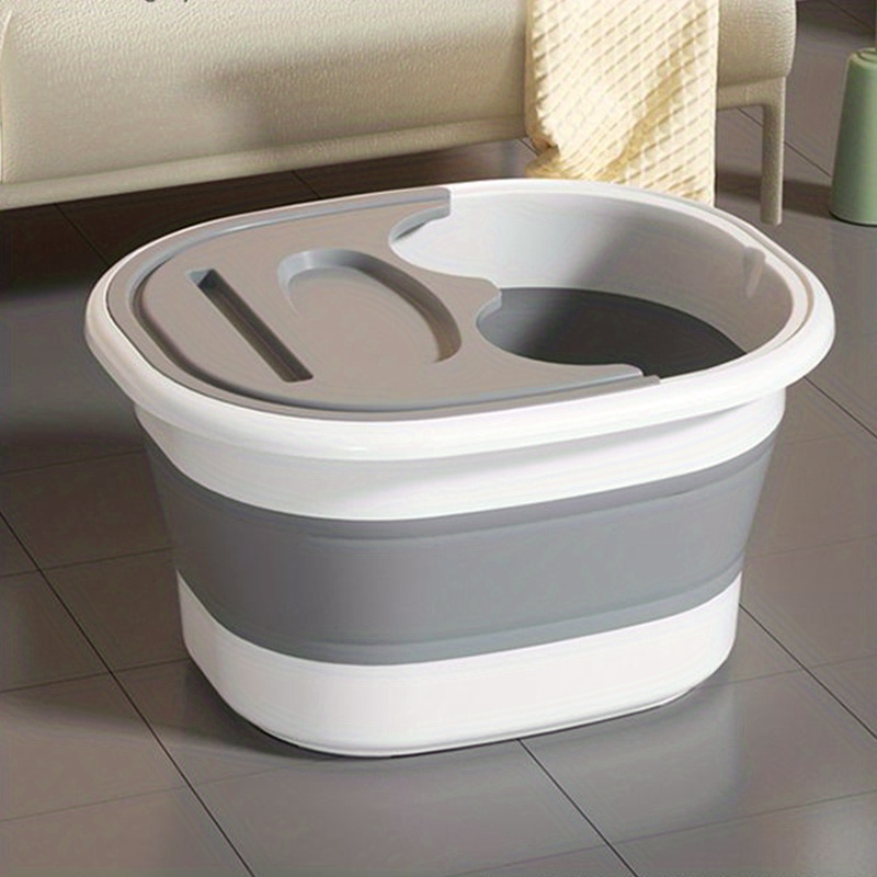 Portable Folding Mop Bucket Foot Bath Massager Bucket Space - Temu