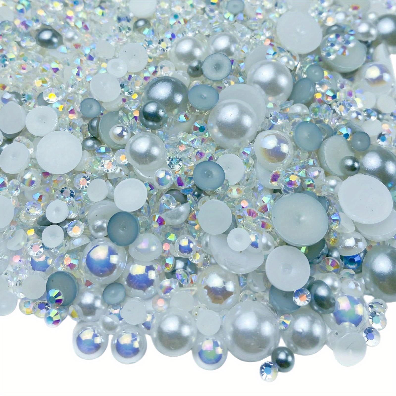 Mixed Size Half Pearl Rhinestones For Crafts 3mm Resin - Temu