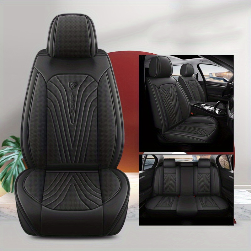 5 Fundas Asiento Coche Cuero Cojines Asiento Coche Fundas - Temu Chile