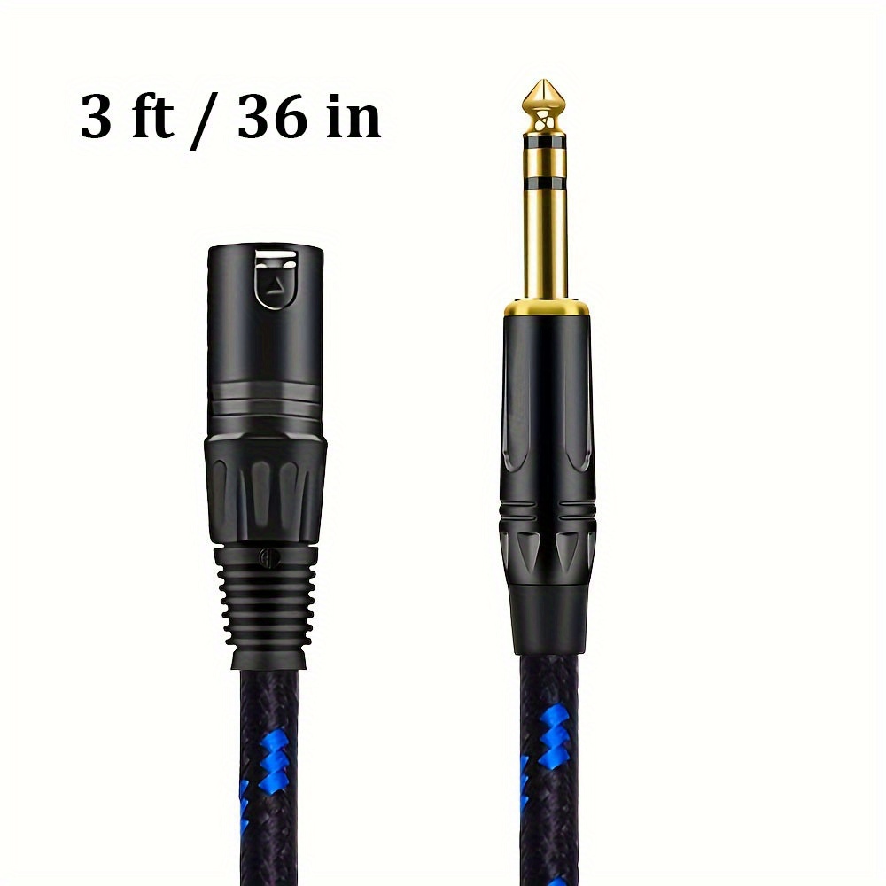 Câble XLR femelle vers Jack mono 6,35 mm (1 mètre)