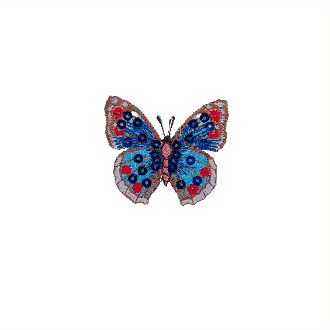 Exquisite Sequin Colorful Butterfly Embroidered Patches Sew - Temu