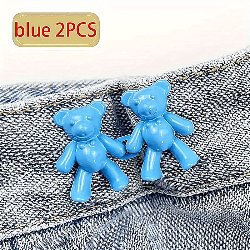 Adjustable Cute Bear Waist Buckle Extender For Jeans And - Temu