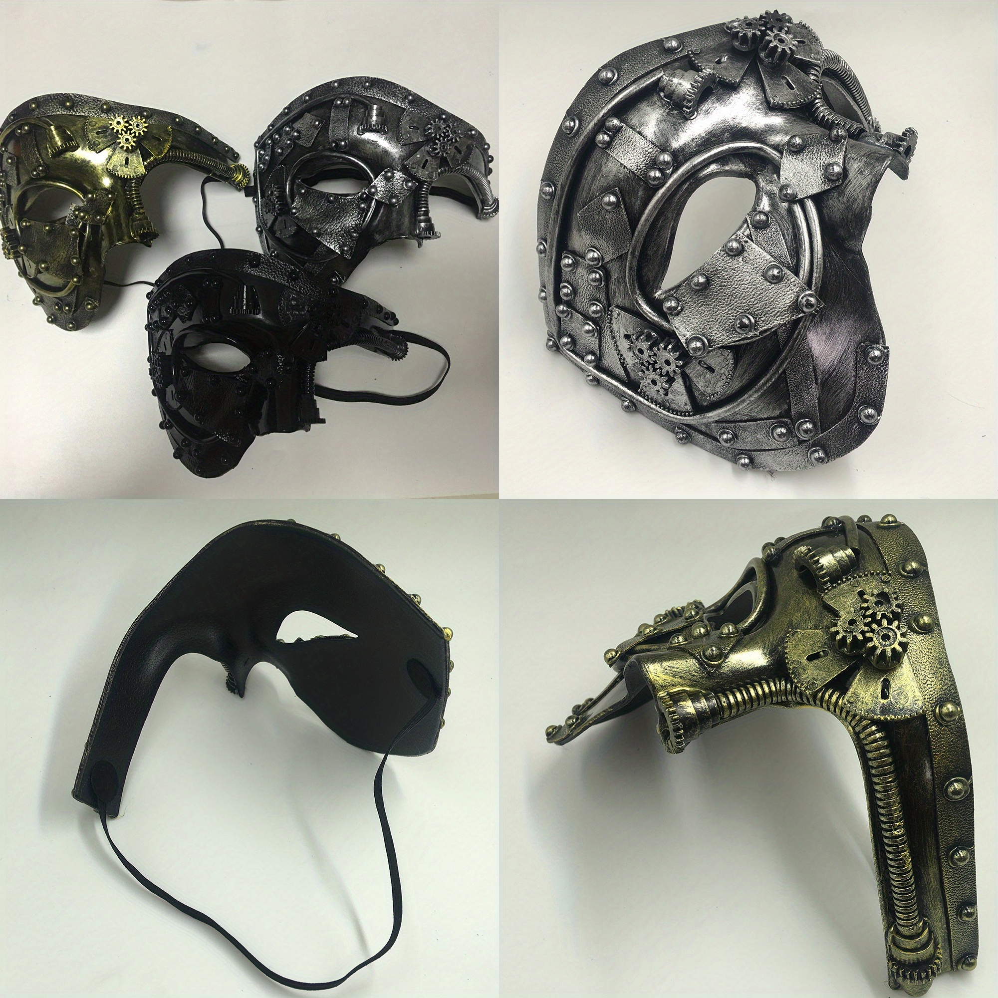 MEZZA MASCHERA ROBOT STEAMPUNK PER DONNA PER TRAVESTIMENTO – 54524