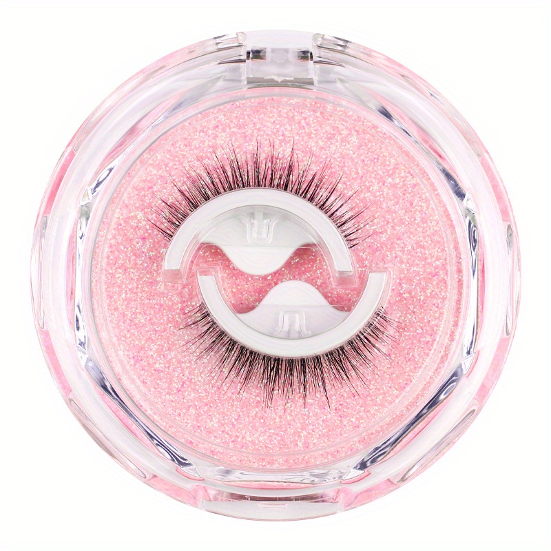 -looking Lashes Instantly With Reusable Self-adhesive Eyelashes - Includes Acrylic Box & Adhesive Strips!