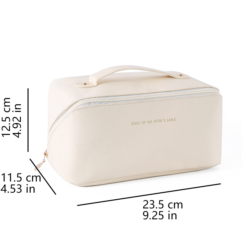 Daily Waterproof Commuting Cute Pu Leather Portable Travel Toiletry Bag -  Temu