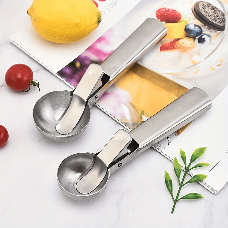 Ice Cream Scoop, Stainless Steel Melon Baller, Nonstick Anti-freeze Ice  Cream Scoop, Ice Cream Tools, For Bar, Restaurant Use, Summer Kitchen  Gadgets, Kitchen Stuff, Kitchen Accessories - Temu