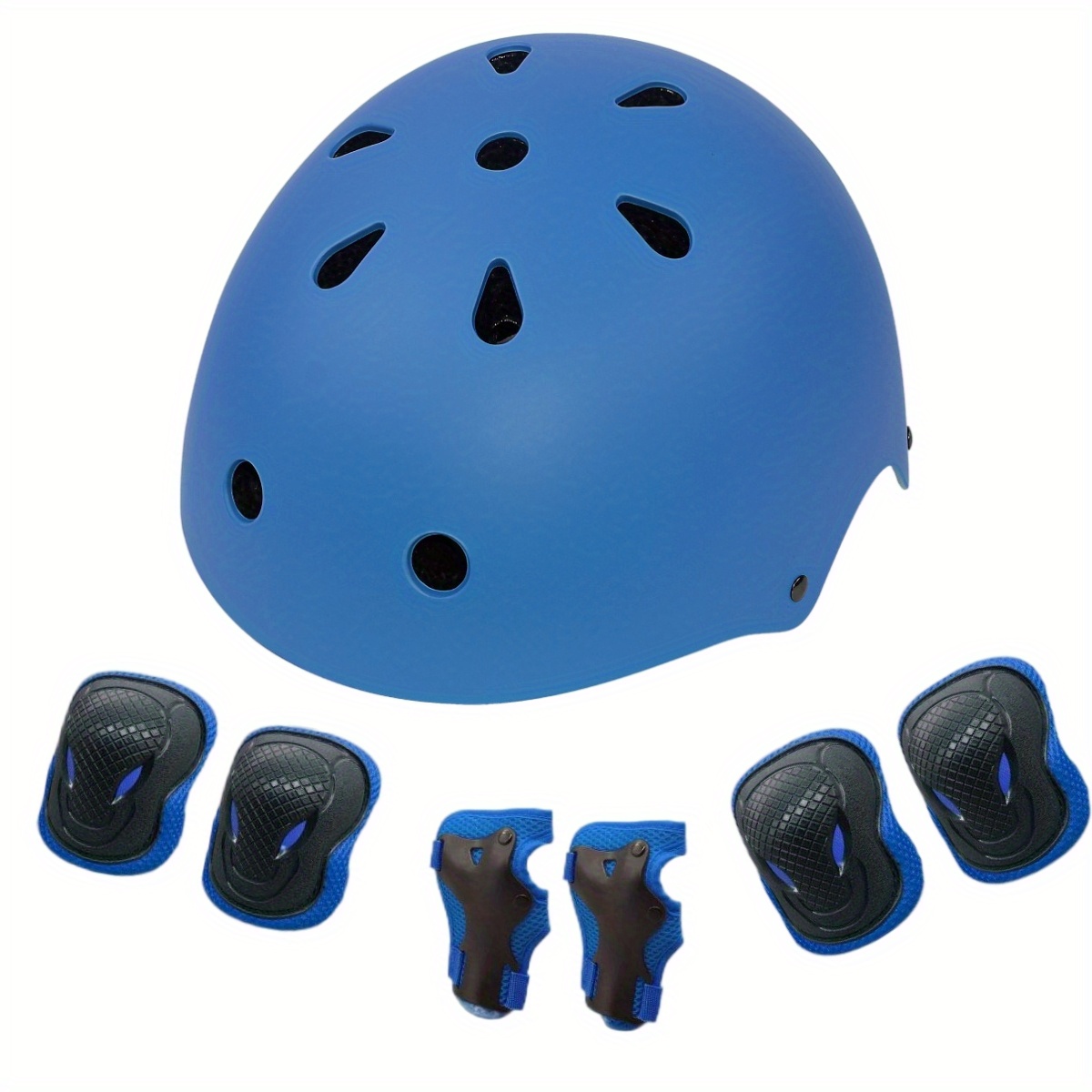 Casco de bicicleta para niños KAMUGO, casco para niños pequeños de 2 a 8  años con equipo de protección deportiva, rodilleras, codos y muñecas para  monopatín, ciclismo, patines
