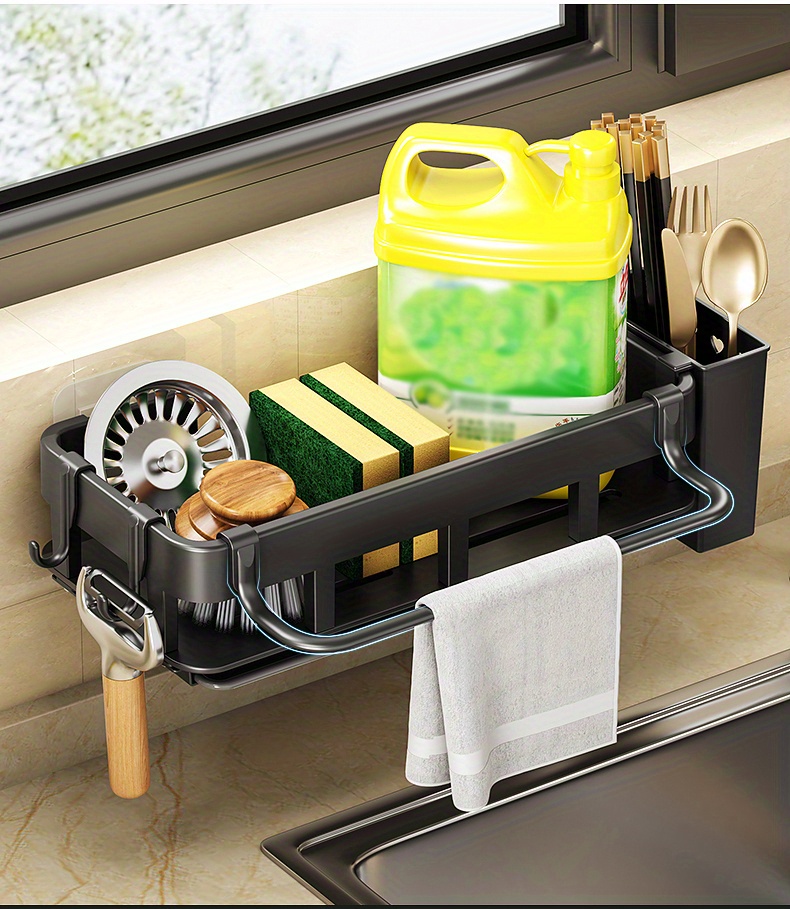 Sink Counter Caddy, Dish Sponge Holder, Kitchen Sink Sponge and Brush –  KeFanta