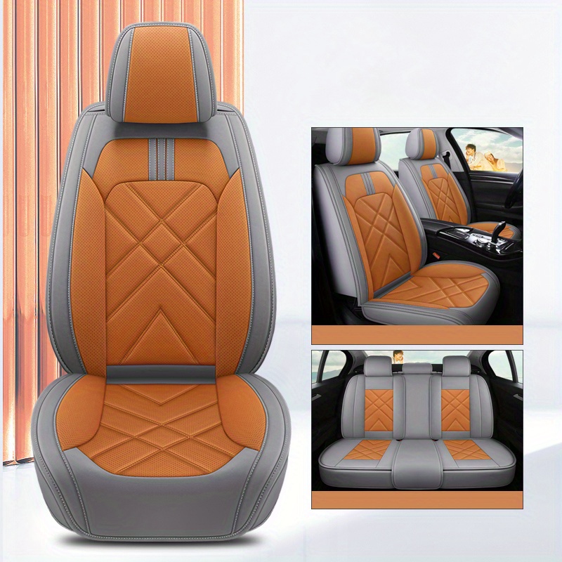 5 Fundas Asiento Coche Cuero Cojines Asiento Coche Fundas - Temu Chile