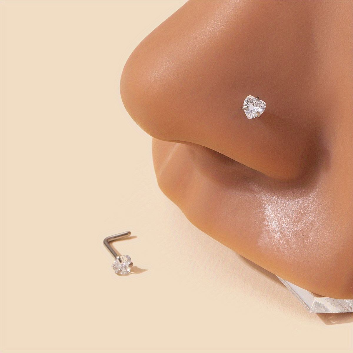 1pairs Zirconia Inlaid Piercing Jewelry Set