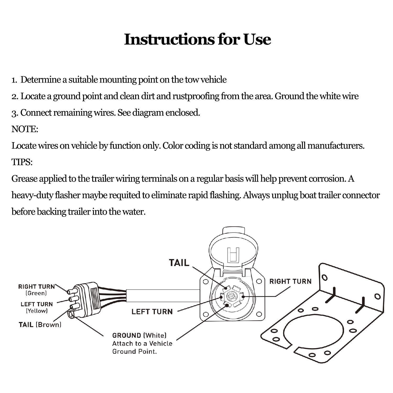 4 Pin To 7 Pin Trailer Adapter Wiring Diagram