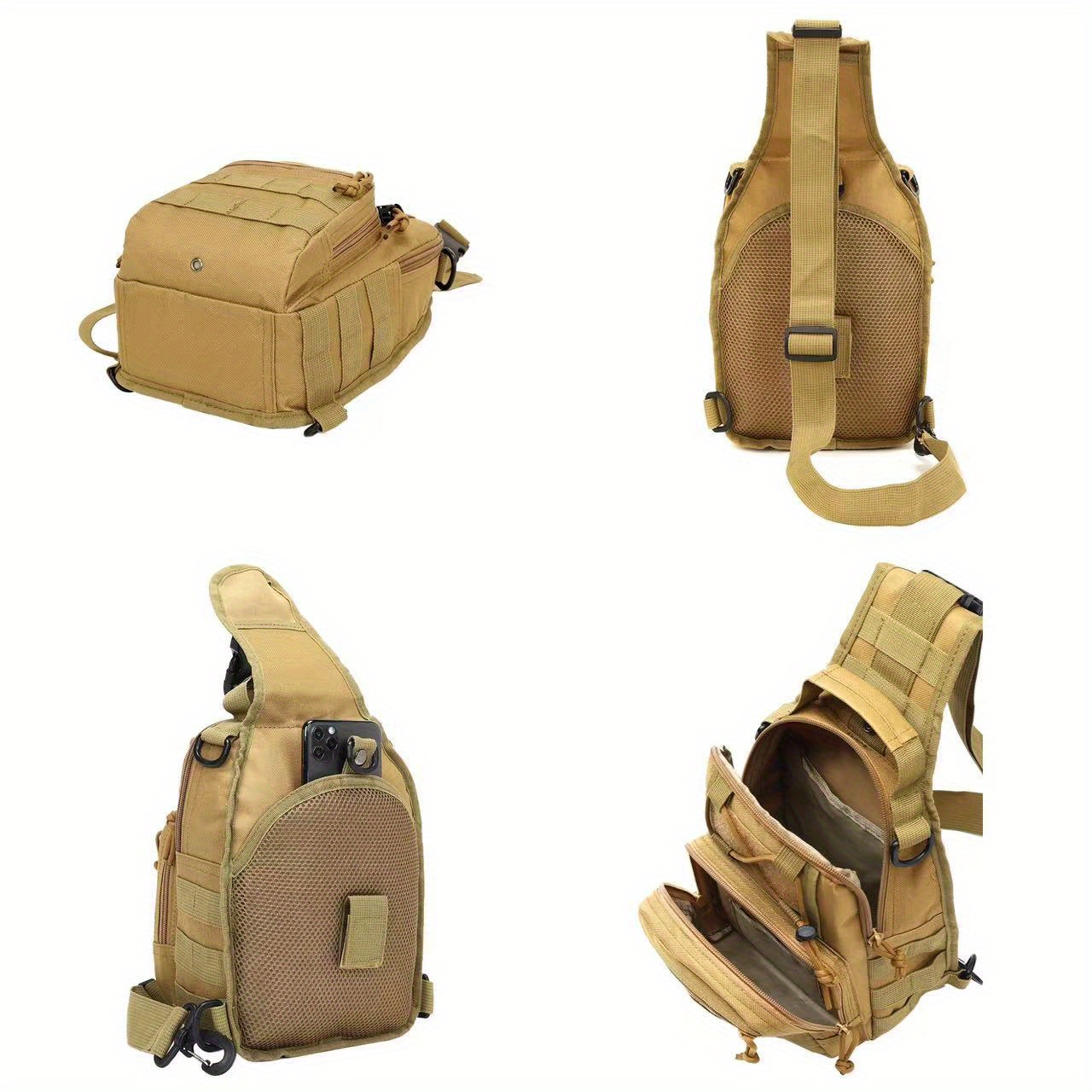 Outdoor Chest Bag Men's Casual Shoulder Cycling Backpack Temu