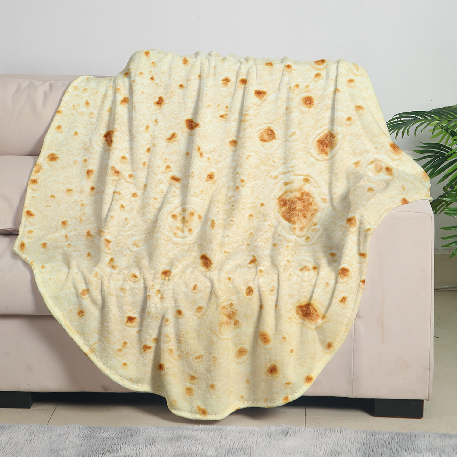 Personalized Memorial Pet Moon Flannel Round Blanket - Up to 4 Pets - Best Gift For Dog/Cat Lover - I Love You To The Moon & Back