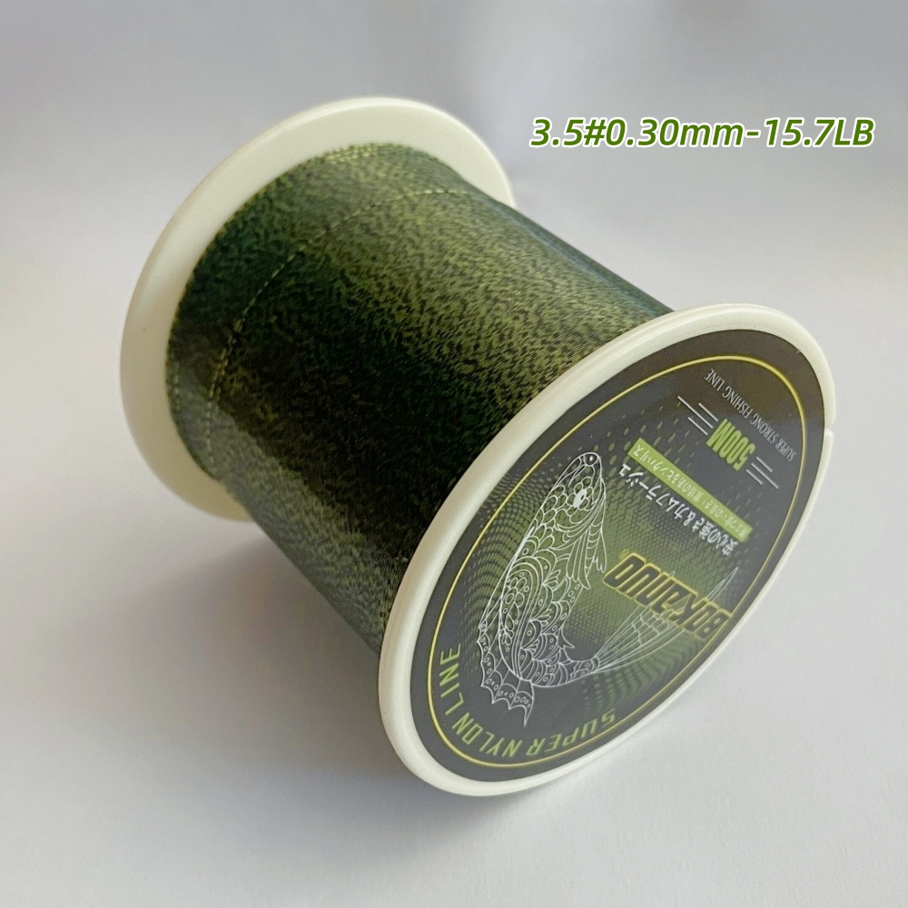 1pc 4724.41inch/131yds Monofilament Nylon Fishing Line, Wear-resistant  Fishing Line, Fishing Tackle, Green