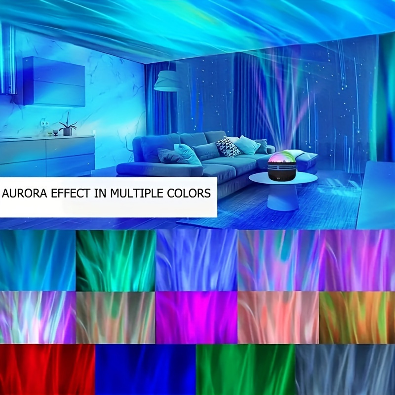 Water Ripple Led Projection Light 7 Color Pattern And Remote - Temu