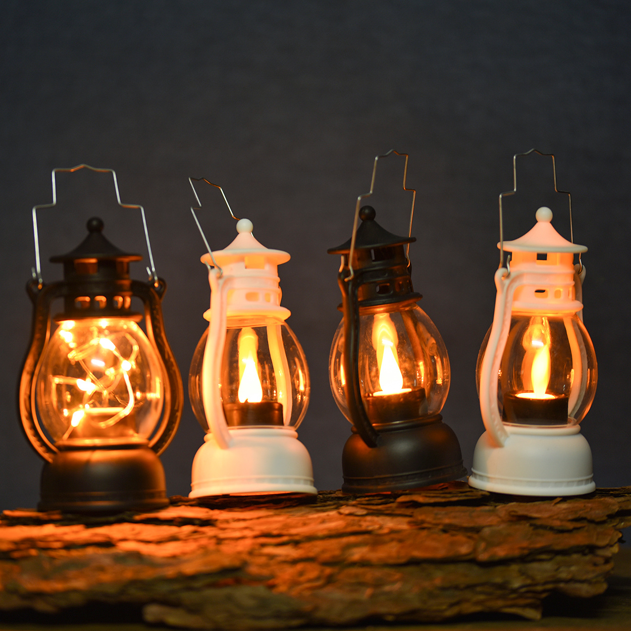 1 Guirlande Lumineuse LED Rétro, Petite Lampe À Huile, Mini Lanterne,  Lumière D'ambiance De Camping En Plein Air, Lumière Intérieure, Veilleuse  Portable, Lumière De Noël, Décoration De Fête (alimentée Par 3 Piles