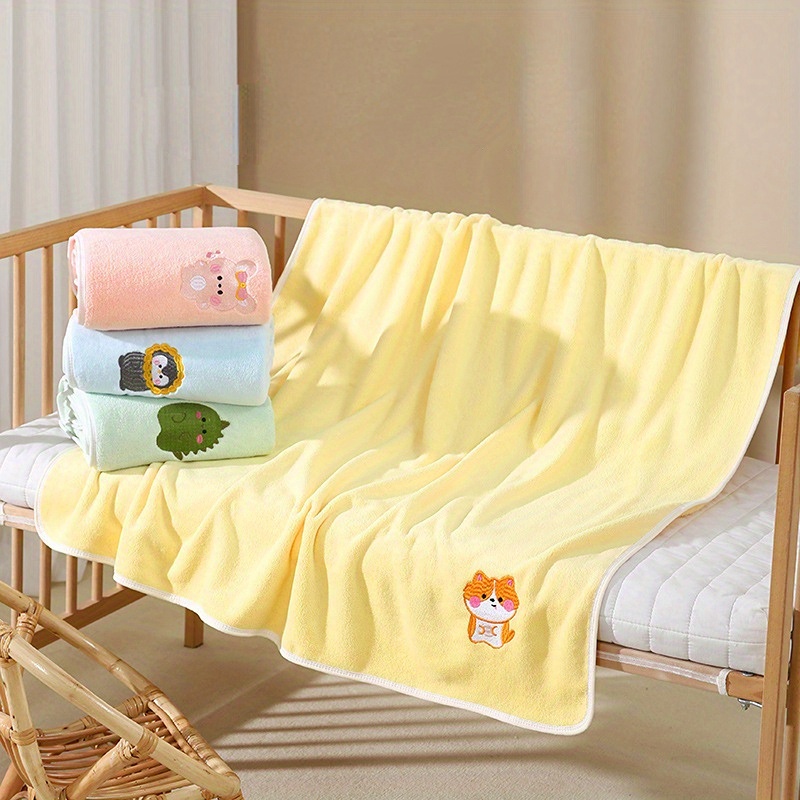 soft absorbent quick drying newborn bath towel blanket thickened coral fleece for   christmas halloween thanksgiving day gift details 1