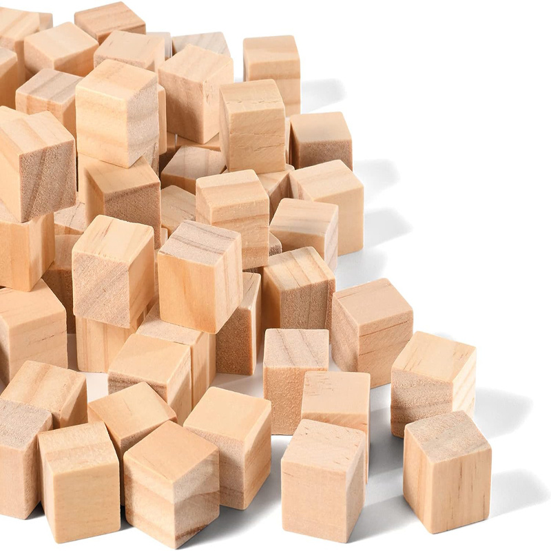 Wooden Blocks Small Wood Cubes For Crafts And Puzzle Making - Temu