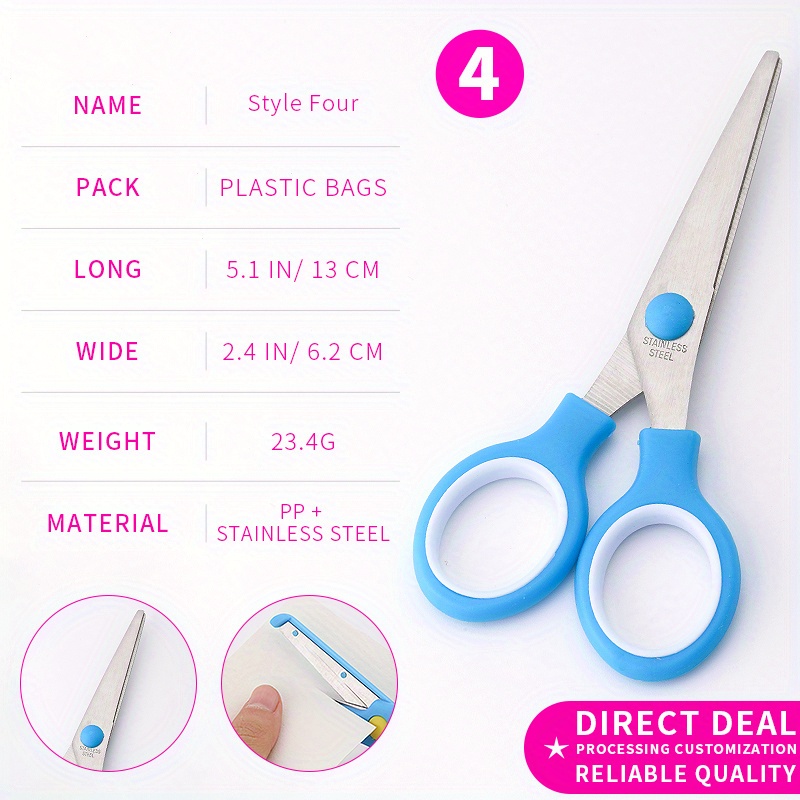 Fizz Non-Stick Scissors Multifunctional Washi Tape Stationery